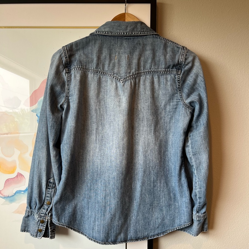 Madewell western denim button down size S - Picture 4 of 15